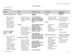 Curriculum Map