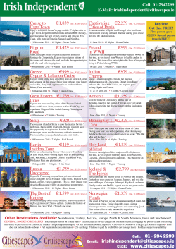 Norwegian &euro;1339 Fjords Russia Uncovered Berlin