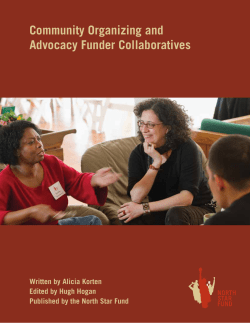 Community Organizing White Paper
