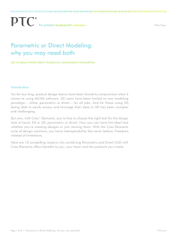 Parametric or Direct Modeling: why you may need both