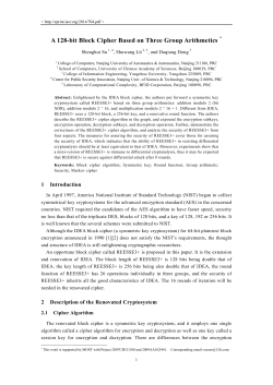 A Symmetric Key Cryptosystem Using 128 Bit Blocks
