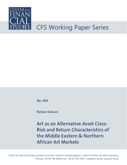 Art as an Alternative Asset Class