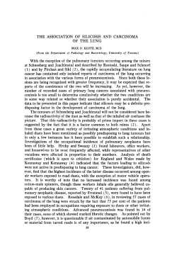 THE ASSOCIATION OF SILICOSIS