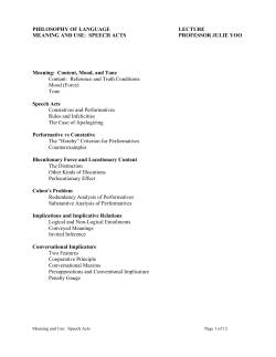 Speech Acts Lecture File