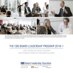 the cbs board leadership program 2016-1