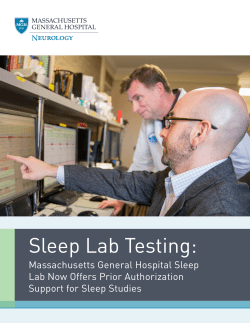 Sleep Lab Testing - Mass General Hospital