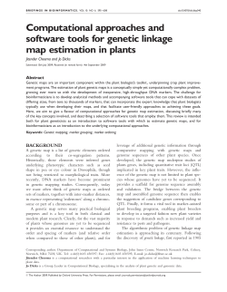 Computational approaches and software tools for genetic linkage