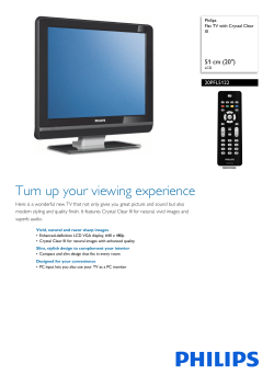 20PFL5122/01 Philips Flat TV with Crystal Clear III