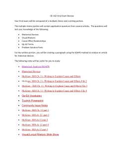 Rhetorical Analysis/SOAPS &bull; Rhetorical Devices &bull; McGraw