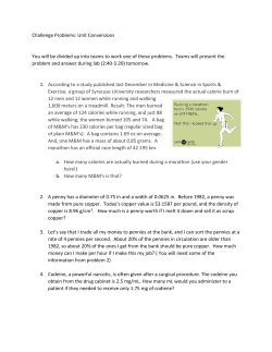 Challenge Problems: Unit Conversions You will be divided up
