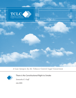 Constitutional Right to Smoke