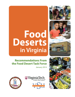 Food Desert Report - Virginia Food System Council