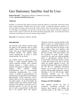 Geo stationary satellite