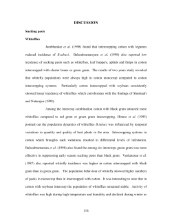 incidence of major insect pest and in natural enemies