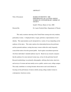 MARKS OF IDENTITY - DRUM