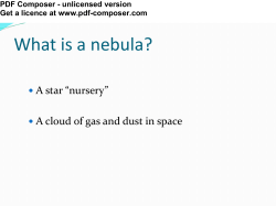 What is a nebula?