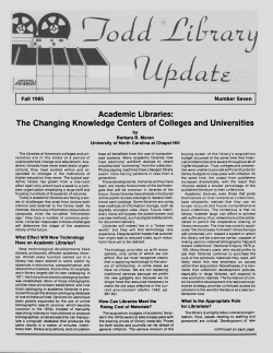 Fall 1985 - Middle Tennessee State University