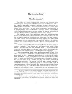 The New Jim Crow - National Network for Safe Communities