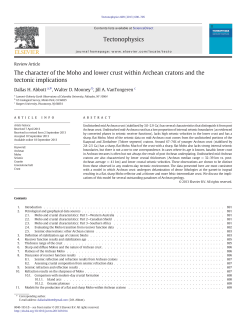 The character of the Moho and lower crust within Archean cratons