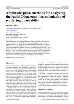 Amplitude-phase methods for analyzing the radial Dirac