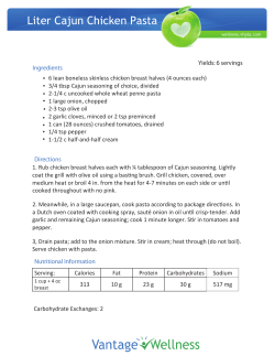 Liter Cajun Chicken Pasta