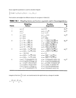 Numerical Integration