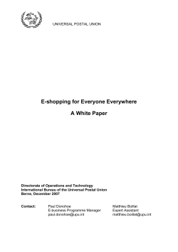 E-shopping for Everyone Everywhere A White Paper