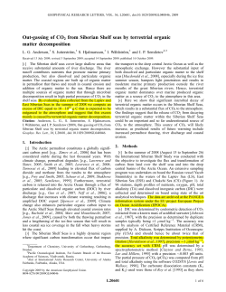 Outgassing of CO2 from Siberian Shelf seas by terrestrial organic