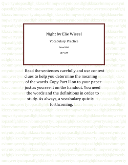 Night by Elie Wiesel