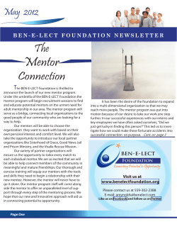 Mentor - BEN-E-LECT Foundation