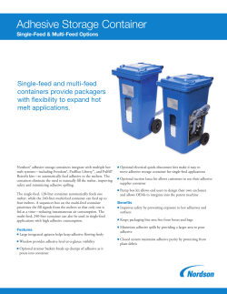 Adhesive Storage Container