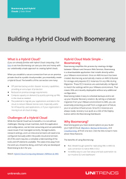 Building an Hybrid Cloud with Boomerang