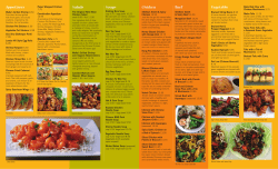 Appetizers Salads Soups Chicken Beef Vegetable