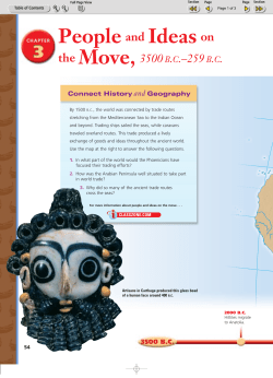 People and Ideas on the Move