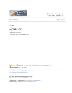 Signers Day - ScholarlyCommons