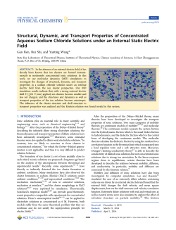 Structural, Dynamic, and Transport Properties of