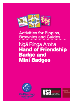 Activities for Pippins, Brownies and Guides