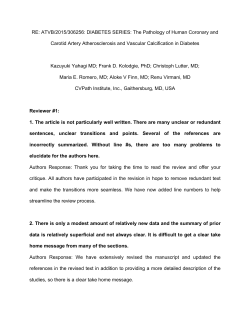 RE: ATVB/2015/306256: DIABETES SERIES: The