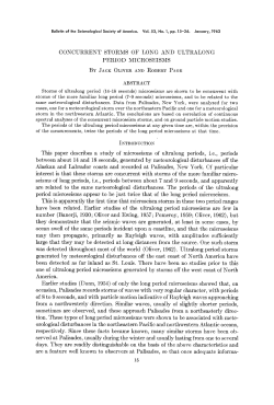 CONCURRENT STORMS OF LONG AND ULTRALONG PERIOD
