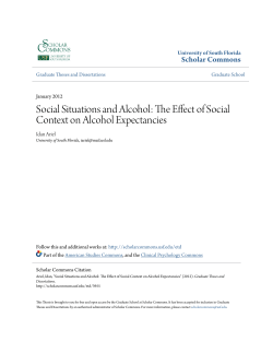 The Effect of Social Context on Alcohol Expectancies