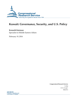 Kuwait: Governance, Security, and US Policy