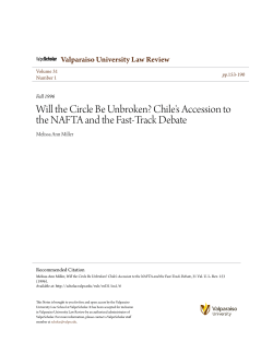 Chile`s Accession to the NAFTA and the Fast