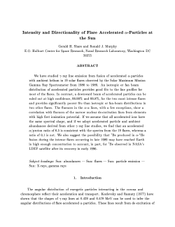 Intensity and Directionality of Flare Accelerated
