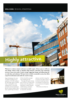 Highly attractive. - Region Jönköpings län