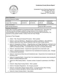 Cumberland County Review Report Cumberland County