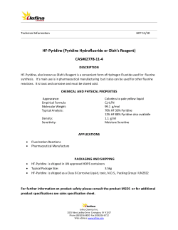 HF-Pyridine (Pyridine Hydrofluoride or Olah`s Reagent) CAS