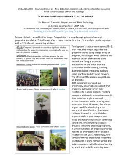 Dr. Renaud Travadon, Department of Plant Pathology Dr. Kendra