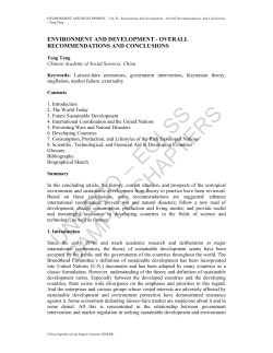 Environment And Development - Overall