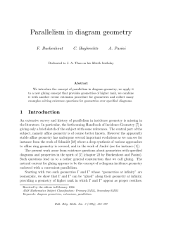 Parallelism in diagram geometry