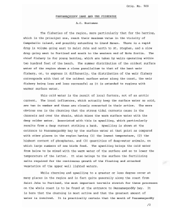 Orig. Ms. 500 PASSAMAQUODDY DAMS AND THE FISHERIES AG